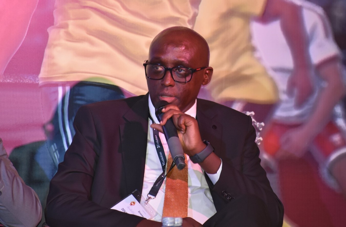 Ag. CEO Denis Mudene Ngabirano during a panel discussion on Player Protection and Responsible Gaming